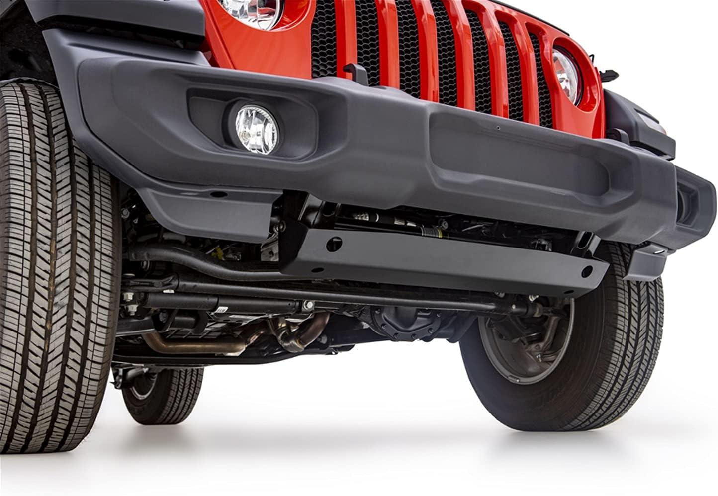 imageRAMPAGE PRODUCTS Front Skid Plate for Jeep Wrangler JL  Black Steel  7688  Fits 20182025 Jeep Wrangler JL