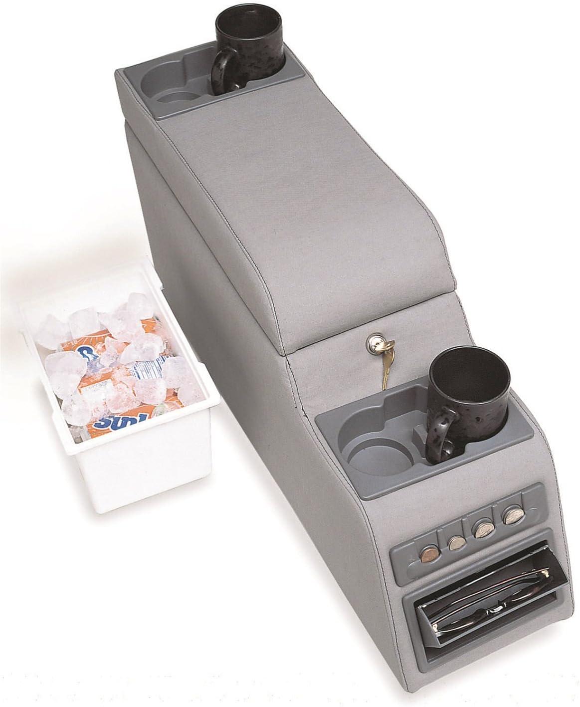 imageRAMPAGE PRODUCTS Locking Center Console for Jeep CJ  Black Denim  31515  Fits 19761983 Jeep CJ5  19761986 Jeep CJ7  19871995 Wrangler YJDenim Gray