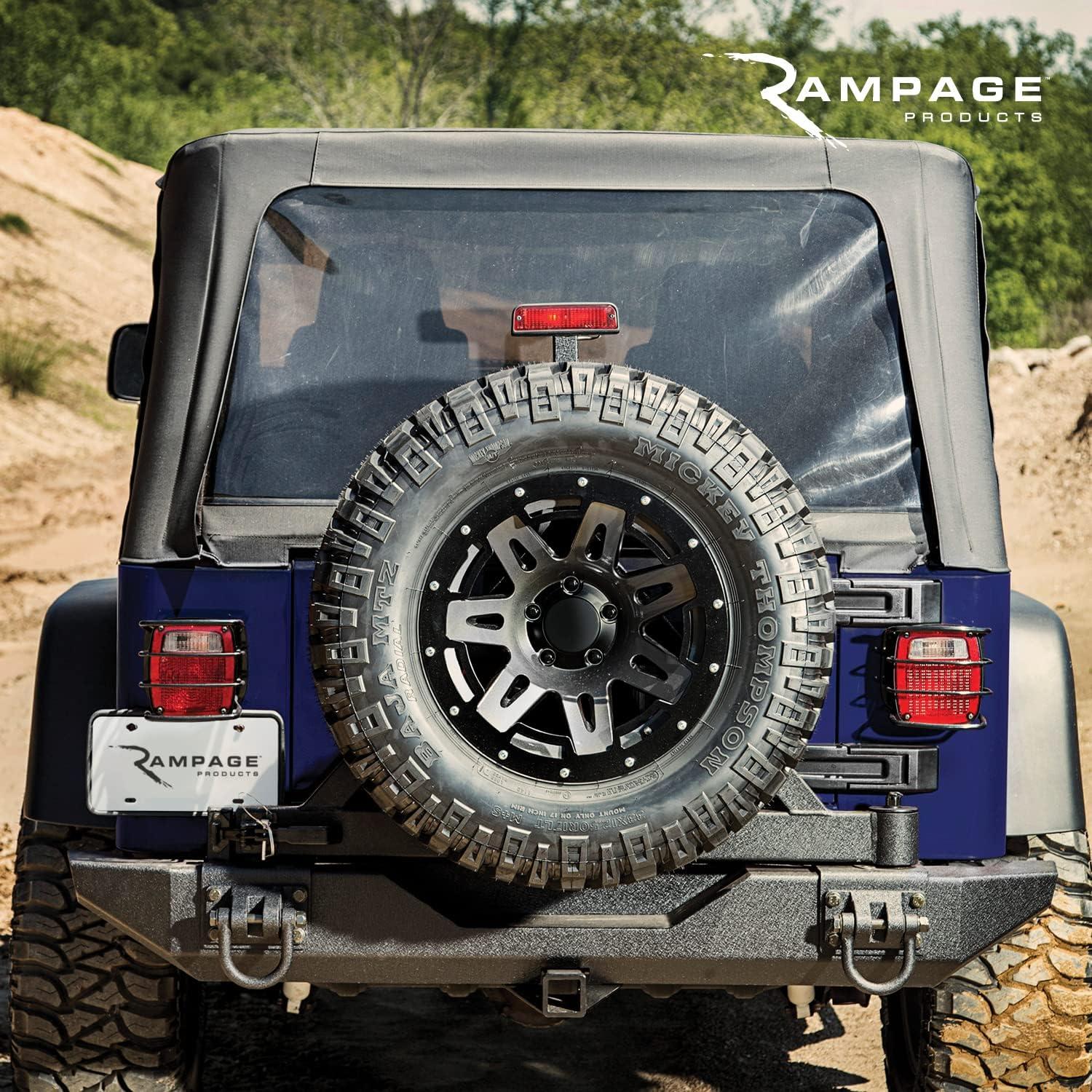 imageRAMPAGE PRODUCTS Rampage Factory Replacement Soft Top  Sail Cloth Black Diamond Color with Tinted Windows  99835  Fits 2007  2010 Jeep Wrangler JK Unlimited 4Door