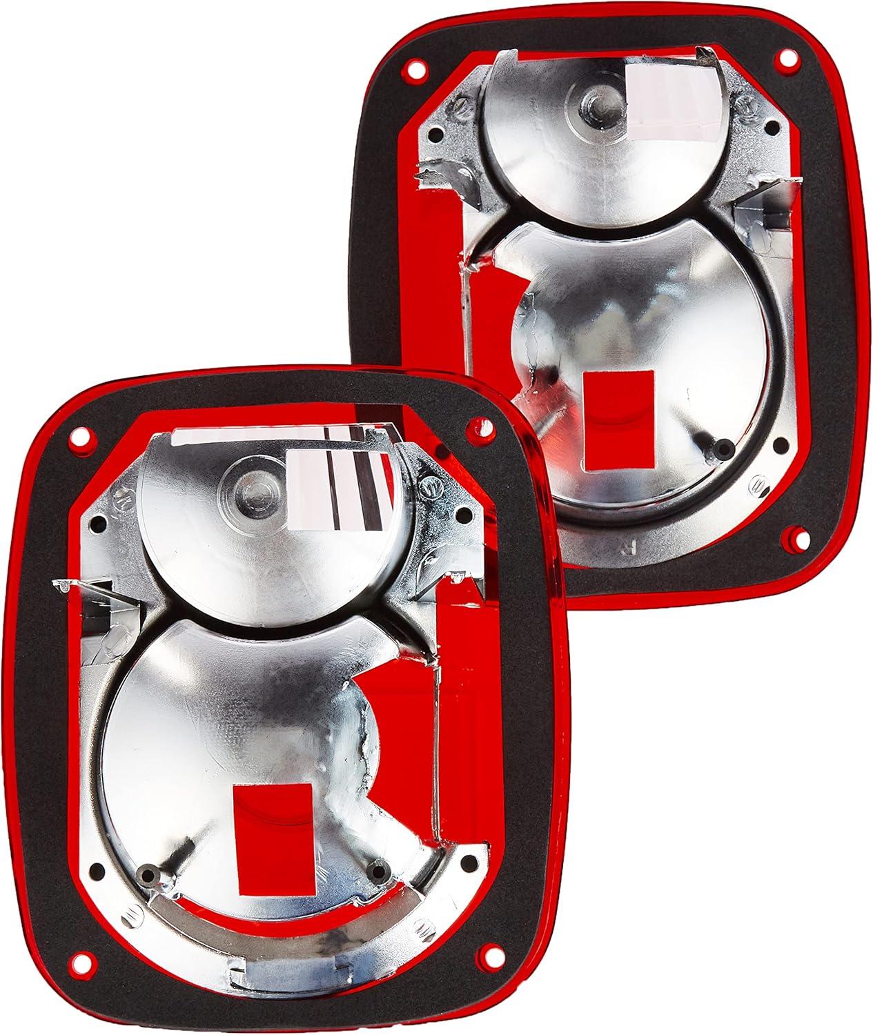 imageRAMPAGE PRODUCTS Rampage Taillight Conversion Kit wEuro Lenses  Pair Brite Color  5307  Fits 1976  2006 Jeep CJ Wrangler YJ LJ ampamp TJ