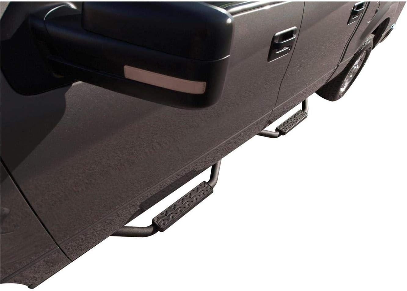 imageRAMPAGE PRODUCTS Slimline Drop Step Side Bars for Jeep Wrangler TJ  Pair 2quot Steel Textured Black  26625  Fits 19972006 Jeep Wrangler TJ