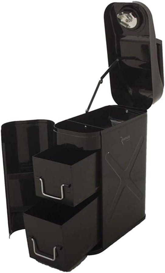 imageRAMPAGE PRODUCTS Trail Fuel Storage Can  5 Gallon Capacity Steel Black  86635  Universal Fit