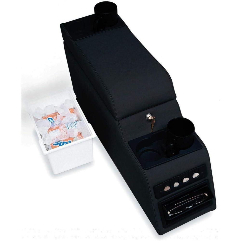 imageRAMPAGE PRODUCTS Locking Center Console for Jeep CJ  Black Denim  31515  Fits 19761983 Jeep CJ5  19761986 Jeep CJ7  19871995 Wrangler YJBlack Denim