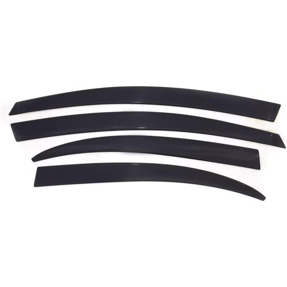 imageRAMPAGE PRODUCTS Low Profile Ventvisor for Jeep Wrangler JK  4Piece Set ABS Thermoplastic Matte Black  38434  Fits 20072018 Jeep Wrangler JKU 4Door