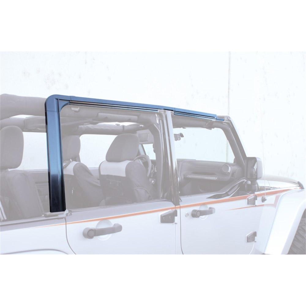 imageRAMPAGE PRODUCTS Rampage Door Surround Kit  Black  61098  Fits 2007  2018 Jeep Wrangler JK Unlimited 4Door