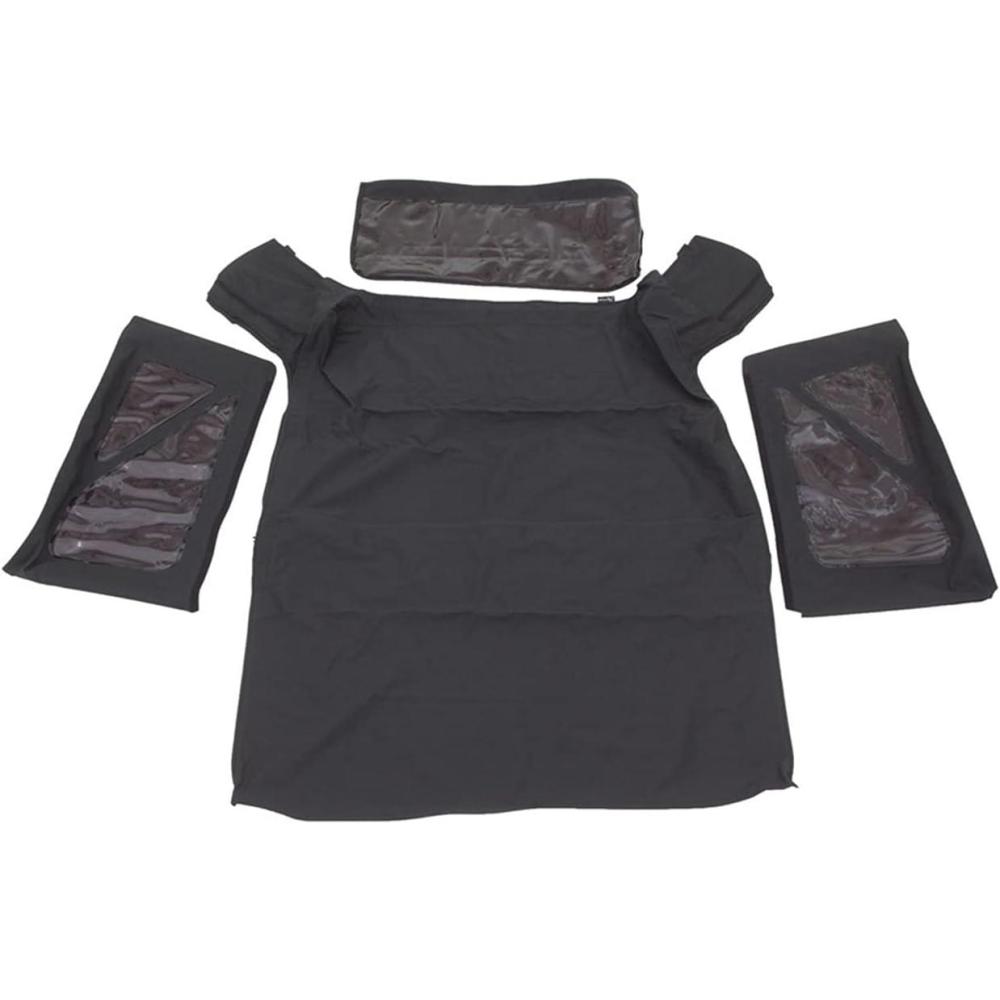 imageRAMPAGE PRODUCTS Rampage Factory Replacement Soft Top  Sail Cloth Black Diamond Color with Tinted Windows  919935  Fits 2011  2018 Jeep Wrangler JK 2Door