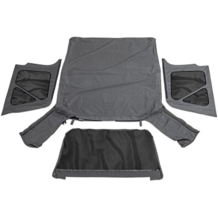 imageRAMPAGE PRODUCTS Rampage Factory Replacement Soft Top  Vinyl Black Denim with Tinted Windows  99315  Fits 1997  2006 Jeep Wrangler with Full Steel Doors