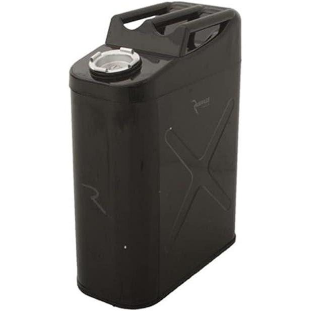 imageRAMPAGE PRODUCTS Trail Fuel Storage Can  5 Gallon Capacity Steel Black  86635  Universal Fit