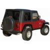 imageRAMPAGE PRODUCTS Complete Soft Top for Jeep Wrangler TJ  Tinted Windows Includes Frame ampamp Hardware Vinyl Spice Denim  68817  Fits 19972006 Jeep Wrangler TJ with Full Steel DoorsSoft Top