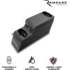 imageRAMPAGE PRODUCTS Locking Center Console for Jeep CJ  Black Denim  31515  Fits 19761983 Jeep CJ5  19761986 Jeep CJ7  19871995 Wrangler YJBlack Denim