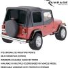 imageRAMPAGE PRODUCTS Rampage Factory Replacement Soft Top  Vinyl Black Denim with Tinted Windows  99315  Fits 1997  2006 Jeep Wrangler with Full Steel Doors