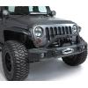 imageRAMPAGE PRODUCTS Rampage TrailGuard Front Bumper with Builtin Winch Plate  Steel Black  99510  Fits 20072018 Jeep Wrangler JK