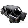 imageRAMPAGE PRODUCTS Shade Top Extended Brief for Jeep Wrangler JK  Black Mesh  90525  Fits 20072018 Jeep Wrangler JKU 4Door