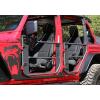 imageRAMPAGE PRODUCTS Trail Doors for Jeep Wrangler JL  4Piece Set Removable Mesh Net Steel Black  7685  Fits 20182025 Wrangler JLU  20202025 Gladiator JT 4Door