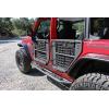 imageRAMPAGE PRODUCTS Trail Doors for Jeep Wrangler JL  4Piece Set Removable Mesh Net Steel Black  7685  Fits 20182025 Wrangler JLU  20202025 Gladiator JT 4Door