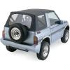 imageRampage Factory Replacement Soft Top  Vinyl Black Denim with Clear Windows  98715  Fits 1989  1994 Suzuki SidekickGeo TrackerBlack Diamond