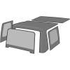 imageRampage Factory Replacement Soft Top with Door Skins  Vinyl Black Denim with Clear Windows  99715  Fits 1997  2006 Jeep Wrangler TJ
