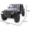 imageRampage Products 99509 BLACK Trail Ram Modular Front Bumper for 20072018 Jeep JK WranglerFront