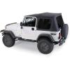 imageRAMPAGE PRODUCTS Complete Soft Top for Jeep WranglerCJ  Tinted Windows Includes Frame ampamp Hardware Vinyl Black Diamond  68035  Fits 19791986 Jeep CJ7  19871995 Wrangler YJ