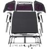 imageRAMPAGE PRODUCTS Rampage Complete Soft Top  Vinyl Grey Denim with Tinted Windows includes Frame ampamp Hardware  68211  Fits 1987  1995 Jeep Wrangler YJ with Soft Upper DoorsGrey Denim