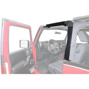 imageRAMPAGE PRODUCTS Rampage Door Surround Kit  Black  61099  Fits 2007  2018 Jeep Wrangler JK 2Door