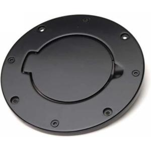 imageRAMPAGE PRODUCTS Rampage Fuel Door Cover  Billet Style Aluminum Black  75007  Fits 2007  2018 Jeep Wrangler JK