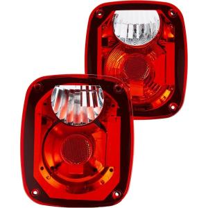 imageRAMPAGE PRODUCTS Rampage Taillight Conversion Kit wEuro Lenses  Pair Brite Color  5307  Fits 1976  2006 Jeep CJ Wrangler YJ LJ ampamp TJ