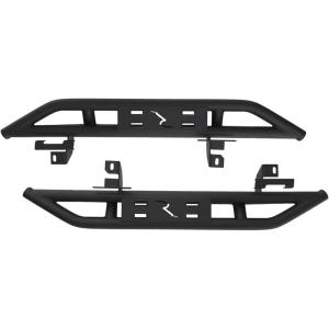 imageRAMPAGE PRODUCTS SRS Side Bar Retractable Rockguard Steps for Jeep Wrangler JL  Pair Steel Textured Black  88633  Fits 20182025 Jeep Wrangler JL 2Door