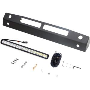 imageRAMPAGE PRODUCTS Skid Plate for Jeep Wrangler JL  Integrated Light Bar Steel Black  7689  Fits 20182025 Jeep Wrangler JL  20202025 Jeep Gladiator JT