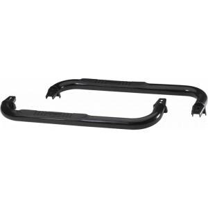 imageRAMPAGE PRODUCTS Step Bars for Jeep Wrangler TJYJ  Pair NoSlip Step Pads 3quot Round Bent Steel Black  8625  Fits 19871995 Jeep Wrangler YJ  19972006 Jeep Wrangler TJ