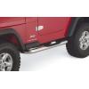 imageRAMPAGE PRODUCTS Step Bars for Jeep Wrangler YJTJ  Pair 3quot Round NoSlip Step Pads Bent Stainless Steel Polished  9425  Fits 19871995 Jeep Wrangler YJ  19972006 Jeep Wrangler TJ