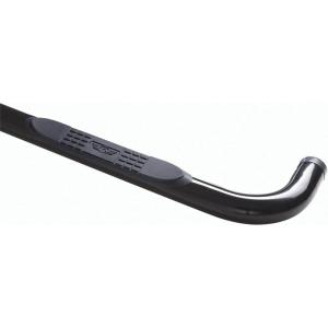 imageRampage 8825 Body Side 3 in Round Step Bar Wheel To Wheel wStep Textured Black Powder Coat