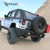 imageRAMPAGE PRODUCTS Rampage Rear Recovery Bumper with Swing Away Tire Mount  Steel Textured Black  88606  Fits 2007  2018 Jeep Wrangler JK