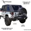 imageRAMPAGE PRODUCTS Rampage Rear Recovery Bumper with Swing Away Tire Mount  Steel Textured Black  88606  Fits 2007  2018 Jeep Wrangler JK