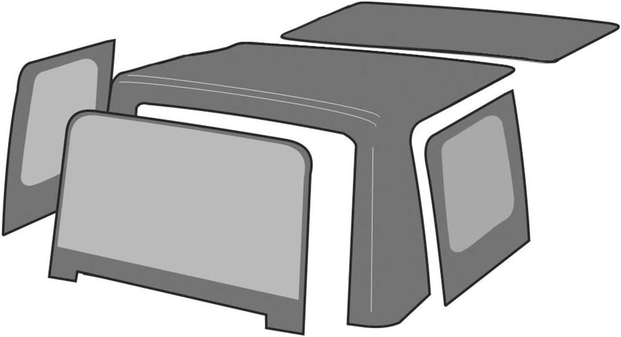imageRAMPAGE PRODUCTS Rampage Factory Replacement Soft Top with Door Skins  Vinyl Black Diamond Color with Tinted Windows  99535  Fits 1997  2006 Jeep Wrangler TJ