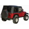 imageRAMPAGE PRODUCTS Rampage Complete Soft Top  Vinyl Black Diamond Color includes Frame amp Hardware  68335  Fits 1997  2006 Jeep Wrangler TJ with Soft Upper Doors