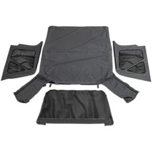 imageRAMPAGE PRODUCTS Factory Replacement Soft Top for Jeep Wrangler TJ  Tinted Windows Vinyl Black Diamond  99335  Fits 19972006 Jeep Wrangler TJ with Full Steel DoorsSoft Top