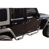imageRAMPAGE PRODUCTS Slimline 2 Drop Side Bars for Jeep Wrangler JK  Pair Steel Textured Black  26628  Fits 20072018 Jeep Wrangler JKU 4Door