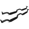 imageRAMPAGE PRODUCTS Slimline 2 Drop Side Bars for Jeep Wrangler JK  Pair Steel Textured Black  26628  Fits 20072018 Jeep Wrangler JKU 4Door