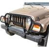 imageRAMPAGE PRODUCTS Rampage Euro Front Grille Guard  Steel Black  7659  Fits 1987  2006 Jeep Wrangler YJ amp TJ