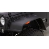 image:imageRampage Fender Flares  4Piece Set Flat Style Black Smooth Finish Stainless Bolts  7260630  Fits 2007  2018 Jeep Wrangler JK